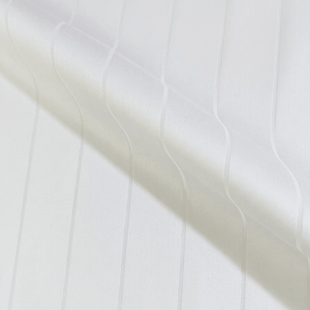 Pinstripes Baumwolle Jacquard White Set