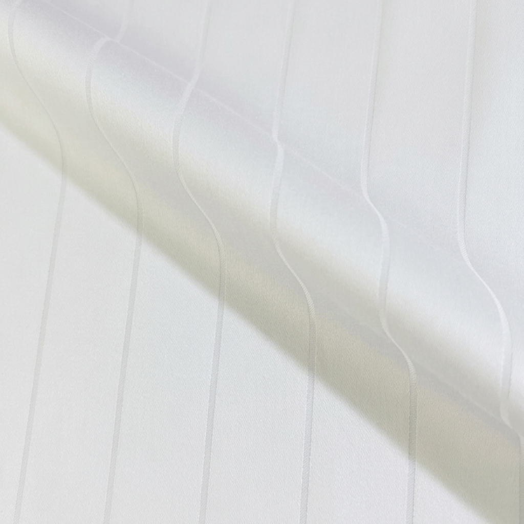 Pinstripes Baumwolle Jacquard White Set